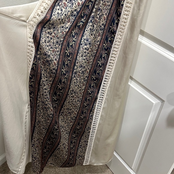 Free People White and Brown Backless Dress - Picture 7 of 9